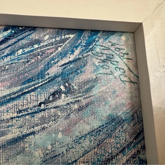 Vintage Hand-painted Wall Art - Angels 11” x 14” - Picture 3 of 5